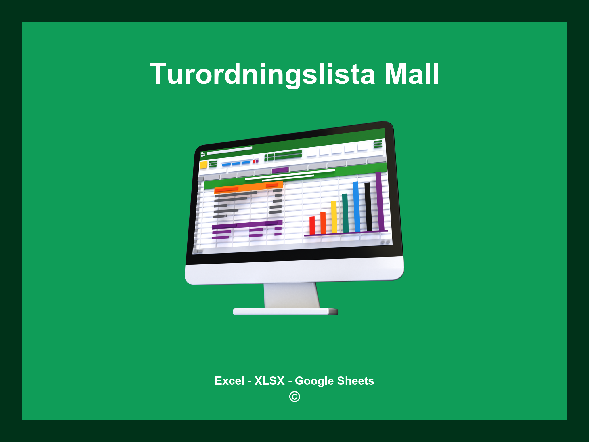 Turordningslista Mall